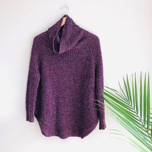 Free People Dylan Tweedy Turtleneck Tunic Sweater